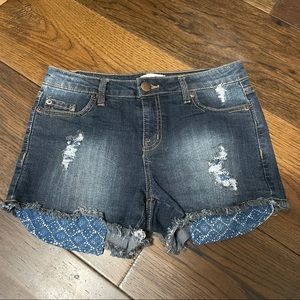 Bongo Denim Distressed Shorts